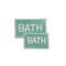 St Marys 2 Piece Cotton Bath Rug Set Non-Slip Backing 100% Cotton 6 Colors